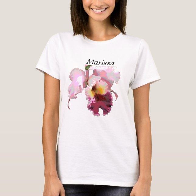 The Shirt for Woman with Rosa Orchid T Shirt (Framsida)