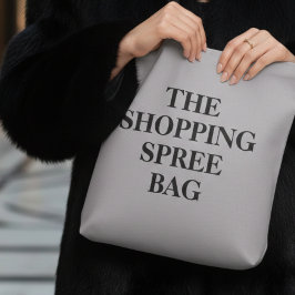 The Shopping Spree Tote Bag Tygkasse