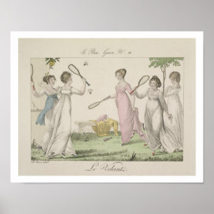 The Shuttlecock, plate 11 från Le Bon Genre, 180 Poster