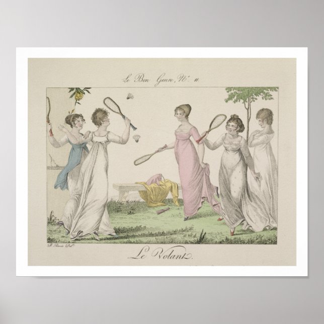 The Shuttlecock, plate 11 från Le Bon Genre, 180 Poster (Framsidan)