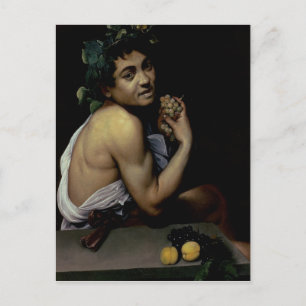 The Sick Bacchus, 1591 Vykort