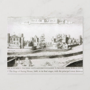 The Siege of Basing House, 1645 Vykort