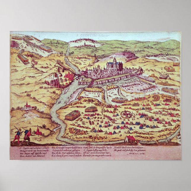 The Siege of St. Quentin, 27 juli 1557 Poster (Framsidan)