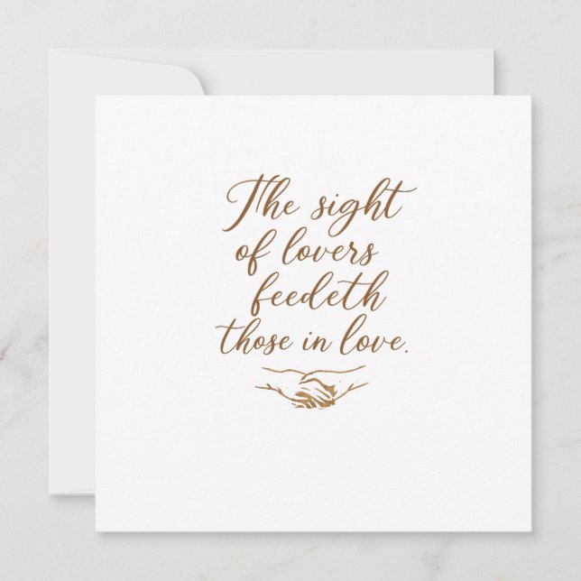 The Sight of Lovers  Inbjudningar (Framsida)