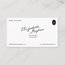 The Signature Script - minimalistisk visitkort