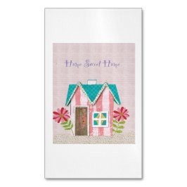 The Signature Whimsy (Pink & Teal) Magnetiska Visitkort