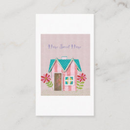 The Signature Whimsy (rosa & turkos) Visitkort
