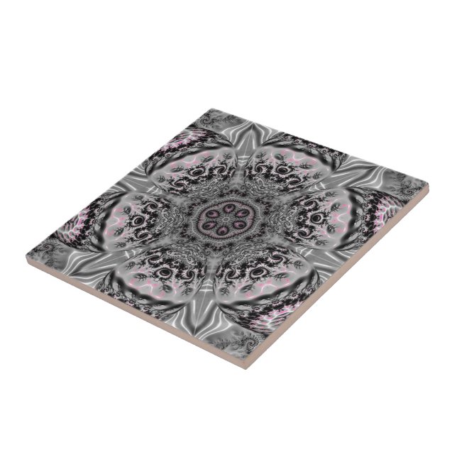 The Silver Fractal Garden Kakelplatta (Sidan)