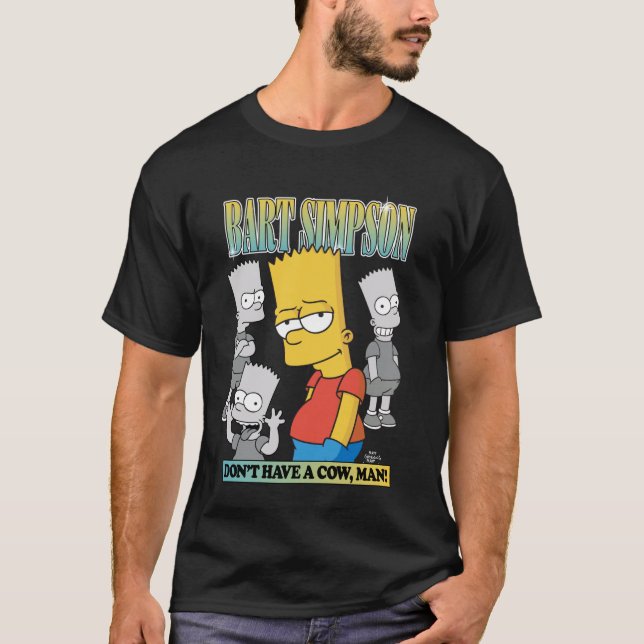 The Simpsons Bart Simpson Humör T Shirt (Framsida)