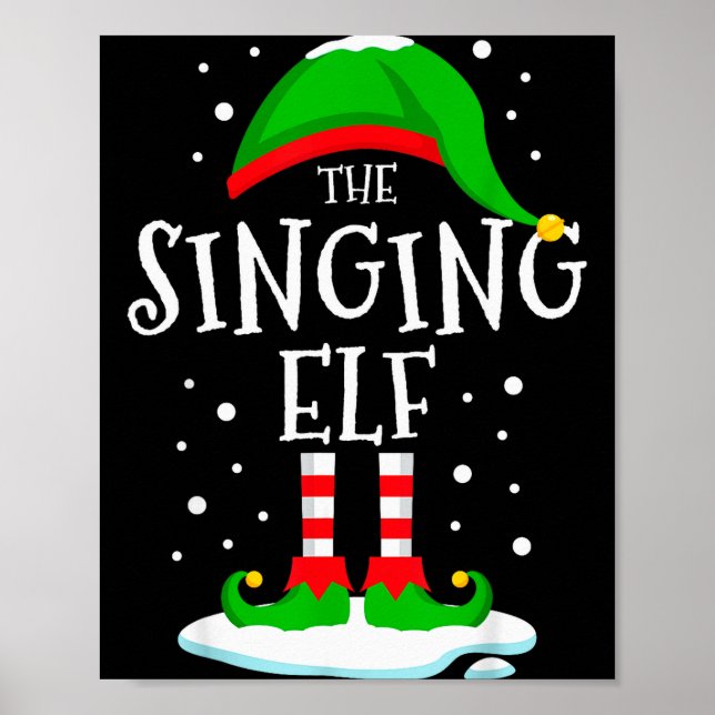 The Singing Elf Christmas Family Matching Xmas Sin Poster (Framsidan)