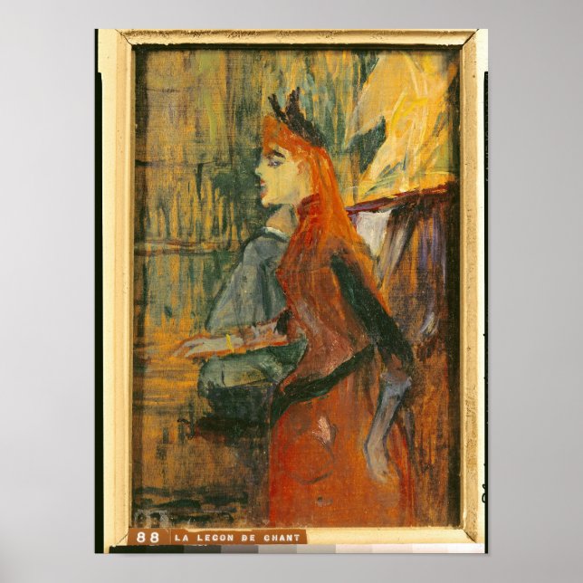 The Singing Lesson, 1882 Poster (Framsidan)