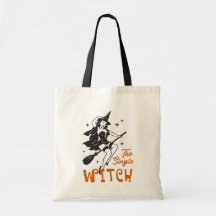 The Single Witch Vintage Halloween-handväskan