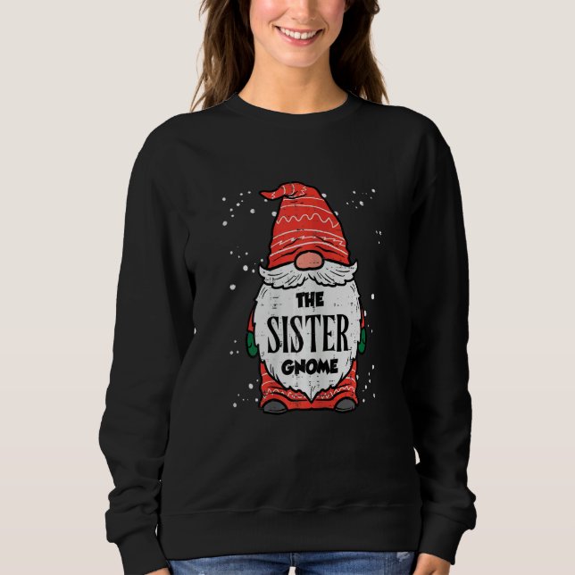 The Sister Gnome Xmas Matching Christmas For Famil T Shirt (Framsida)