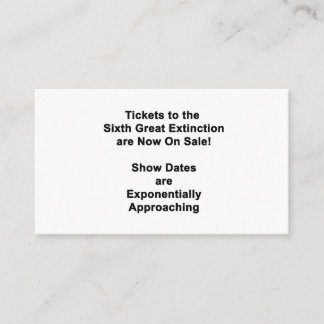 The Sixth Great Extinction Enclosure Card Tilläggskort