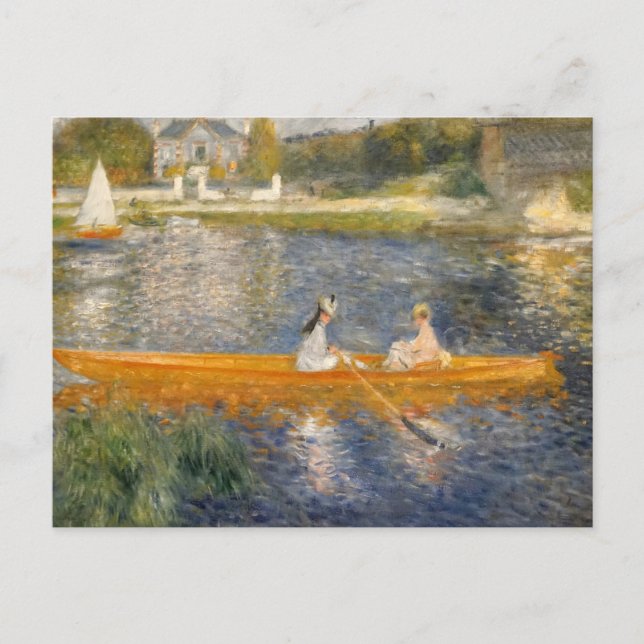 The Skiff av Renoir vykort (Framsida)