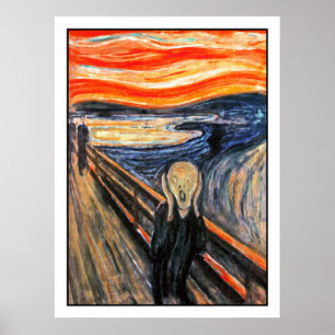 "The Skräm" av Edvard Munch Poster
