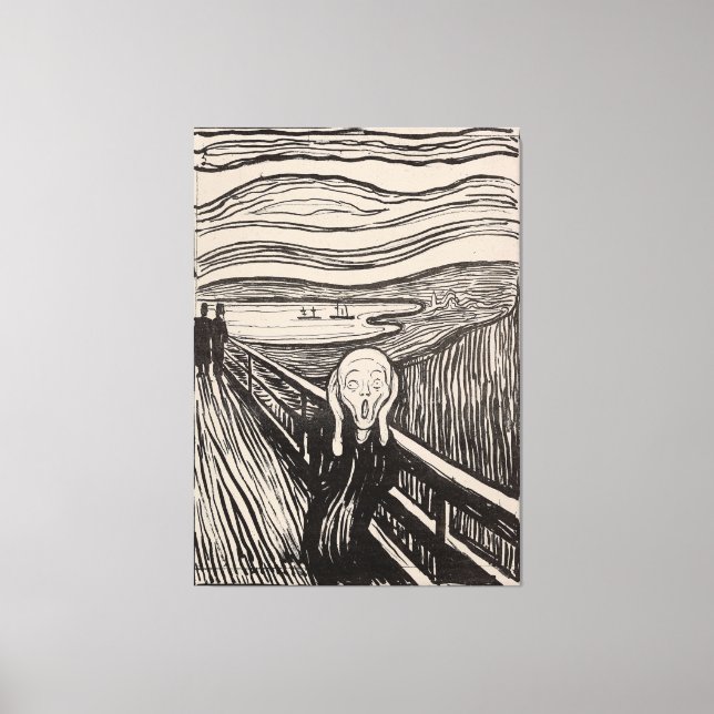 "The Skräm" från Edvard Munch - 1895 - Norge Canvastryck (Framsida)