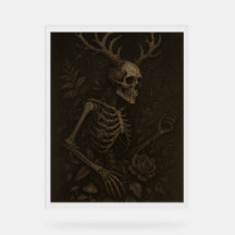 The Skull ett gotiskt mörkt akademi-affisch