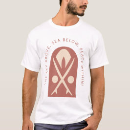 The Sky Above Sea Below Peace Within T Shirt