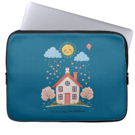 The sky cried with happiness laptop fodral