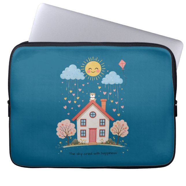 The sky cried with happiness laptop fodral (Framsidan)