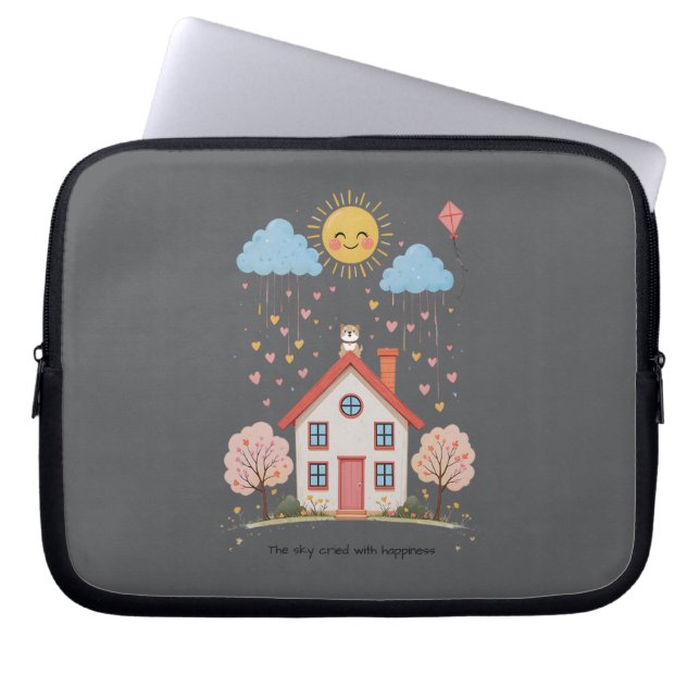 The sky cried with happiness laptop fodral (Framsidan)