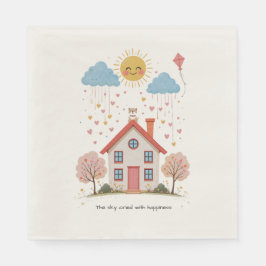 The sky cried with happiness pappersservett