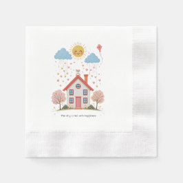 The sky cried with happiness pappersservett