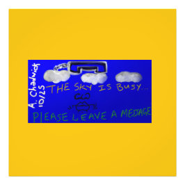 The Sky Is Busy... Fototryck