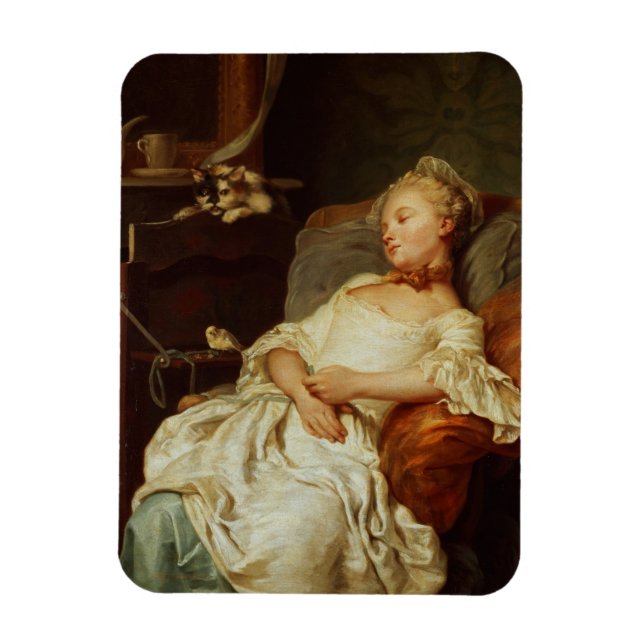 The Sleeper, 1759 (oil on canvas) Magnet (Vertikal)