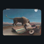 The Sleeping Gypsy, Henri Rousseau iPad Mini Skydd<br><div class="desc">Henri Julien Félix Rousseau (21 May 1844 – 2 September 1910) was a French post-impressionist painter in the Naïve or Primitive manner. He was also known as Le Douanier (the customs officer), a humorous description of his occupation as a toll and tax collector. He started painting seriously in his early...</div>