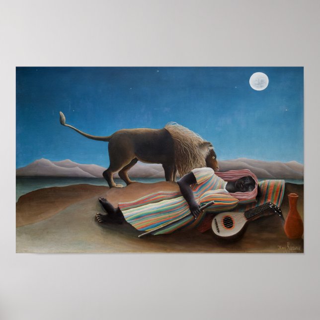 The Sleeping Gypsy | Henri Rousseau | Poster (Framsidan)