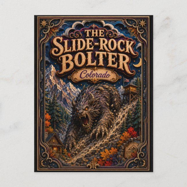 The Slide-Rock Bolter Colorado Popcut Legends Vykort (Framsida)