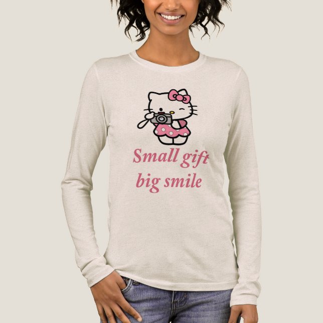  The "Small gift, big smile"  T Shirt (Framsida)