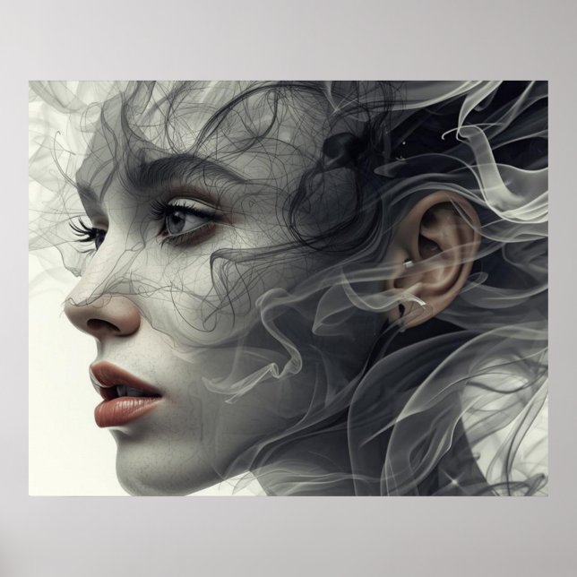The Smokey Veil on a Square Wall Poster (Framsidan)