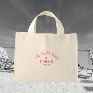 The Snow Bach Ski Theme Systerfest Tote Bag Mini Tygkasse