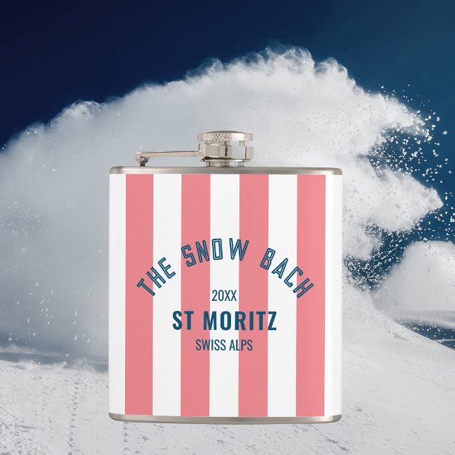 The Snow Beach Pink Cabana Stripe Henparty Fickplunta (Skapare uppladdad)