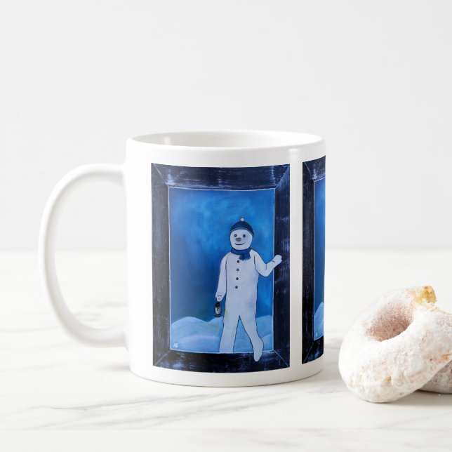 The Snowman's Escape Painting by Alfred Fox  Kaffemugg (Med munk)