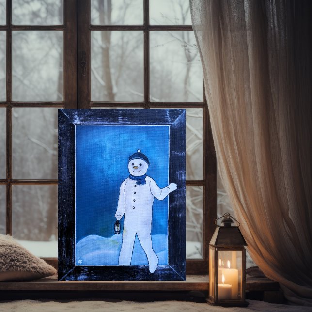 The Snowman's Escape Painting by Alfred Fox Kort (Skapare uppladdad)