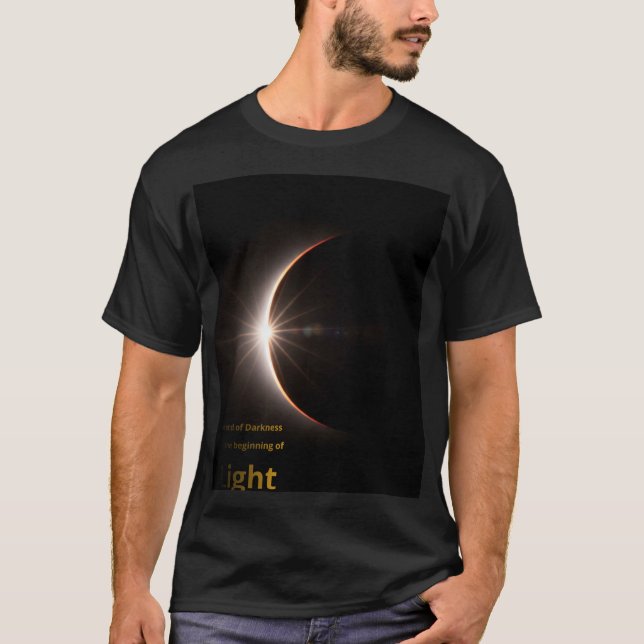 The Solar Ring: Where Darkness Meets Its End T Shirt (Framsida)