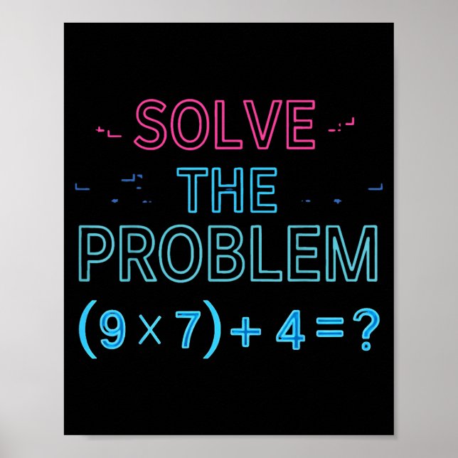 The Solve Problem Math 67 Meme Poster (Framsidan)