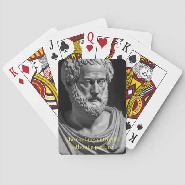 The Soul never thinks without a picture Casinokort (Baksidan)