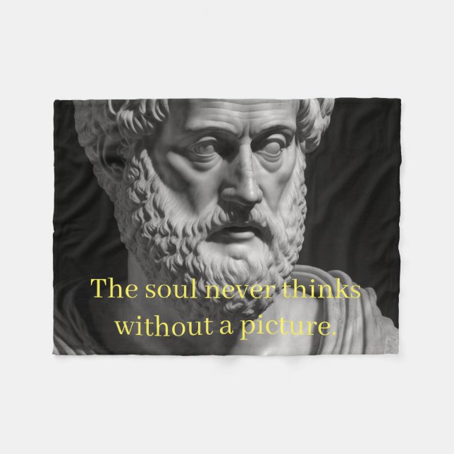 The Soul never thinks without a Picture Fleecefilt (Framsidan (Horisontell))