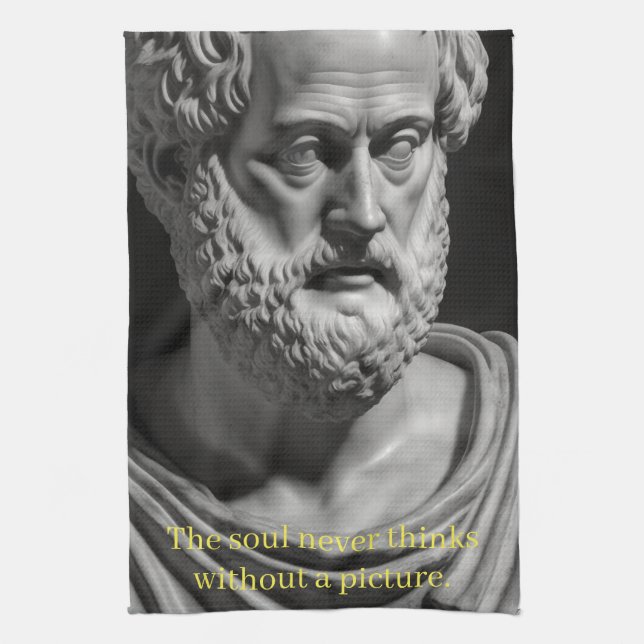 The Soul never thinks without a Picture Kökshandduk (Vertikal)