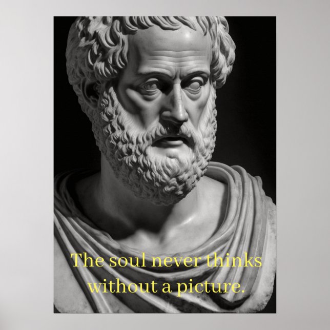 The soul never thinks without a picture poster (Framsidan)