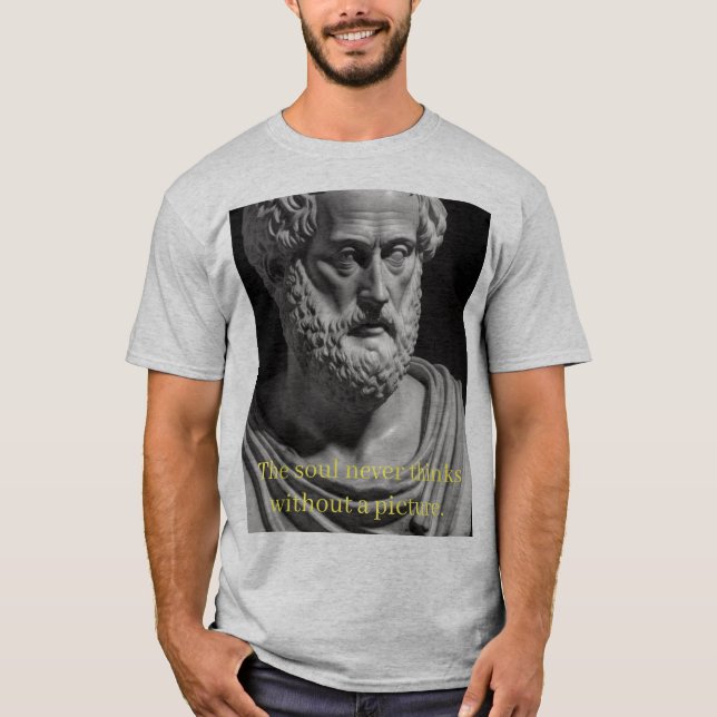 The Soul never thinks without a Picture T Shirt (Framsida)