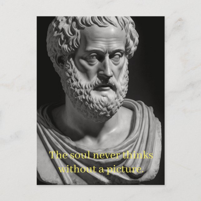 The Soul never thinks without a Picture Vykort (Framsida)