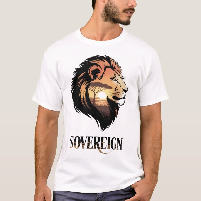 The Sovereign Lion Savannah Sunset Tee (Framsida)