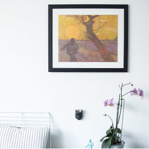 The Sower by Vincent van Gogh, Vintage Fine Art Poster