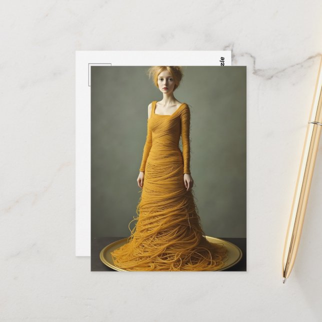 The Spaghetti Dress Vykort (Fram/Back In Situ)